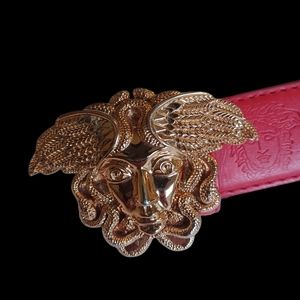 Versace Medusa Red Belt